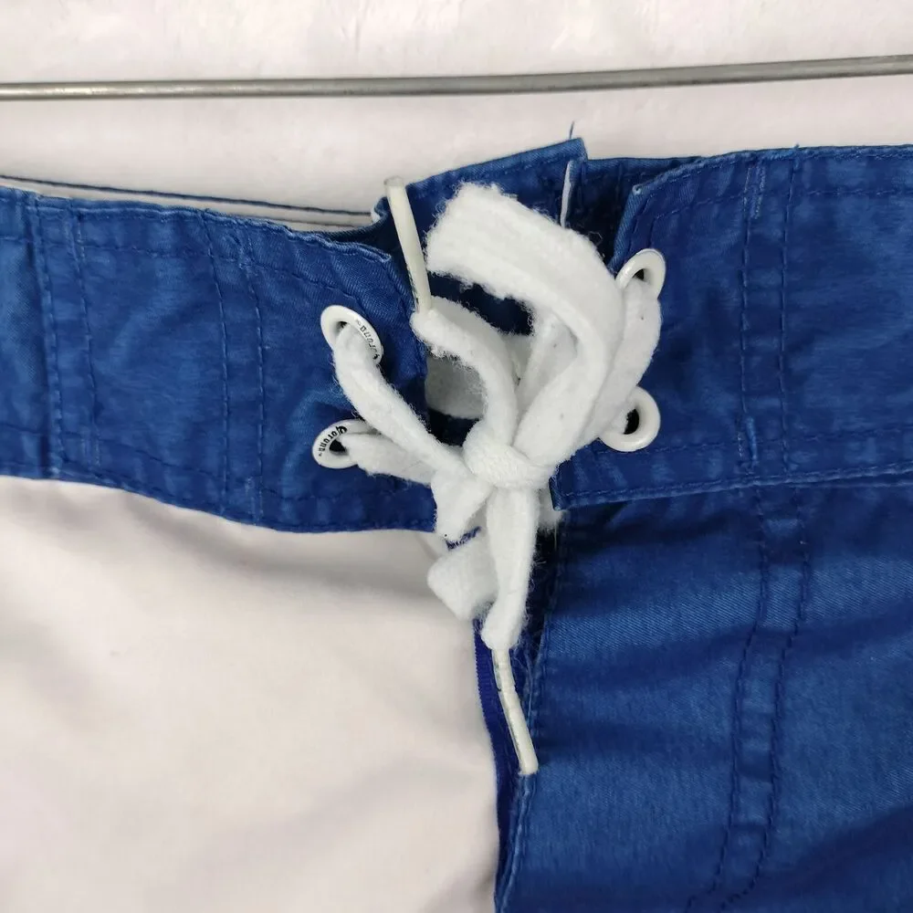 Corona Beer Board Shorts Mens Size 2XL 38 Blue White Colorblock Swim Suit VTG
